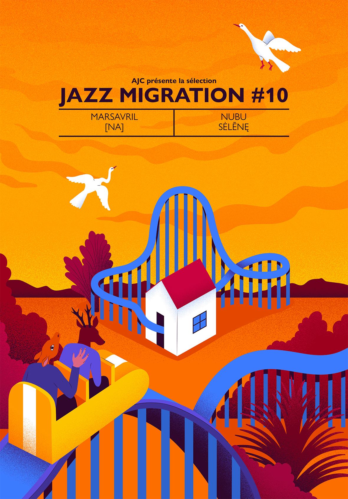 festival, jazz, illustration