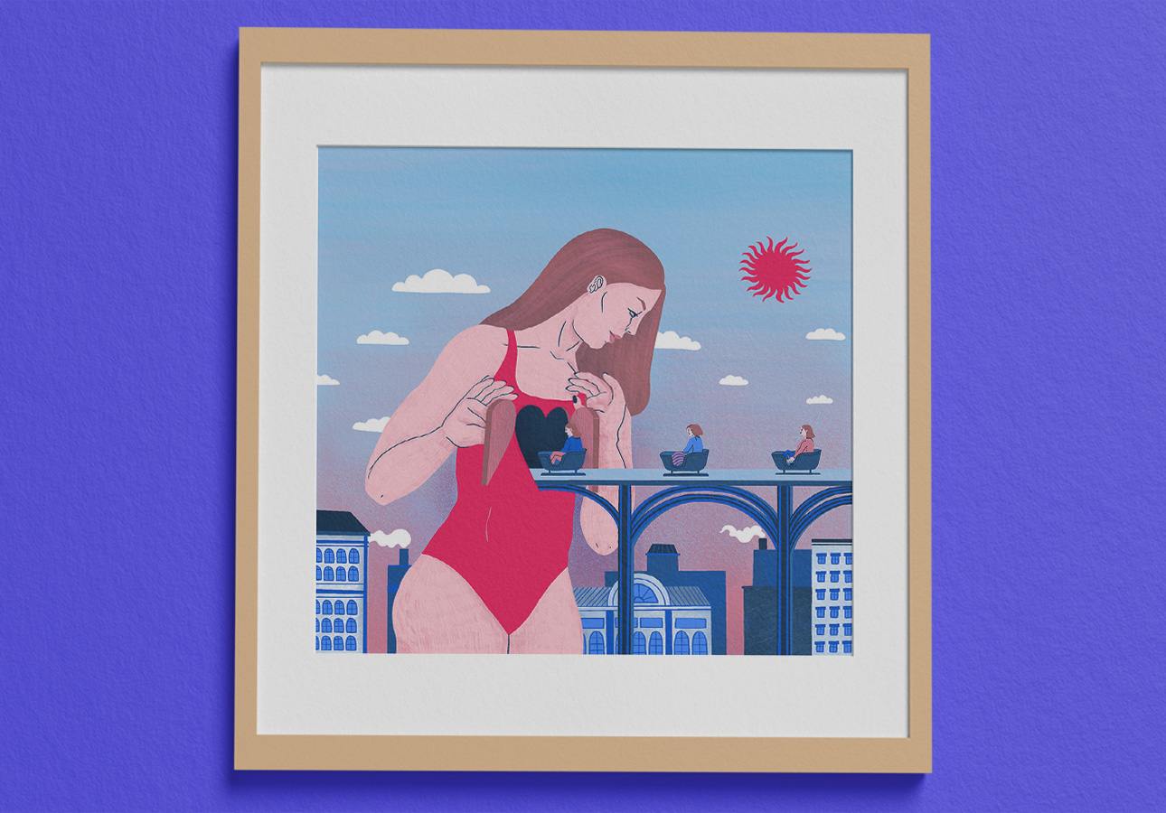illustration, developpement personnel, poster